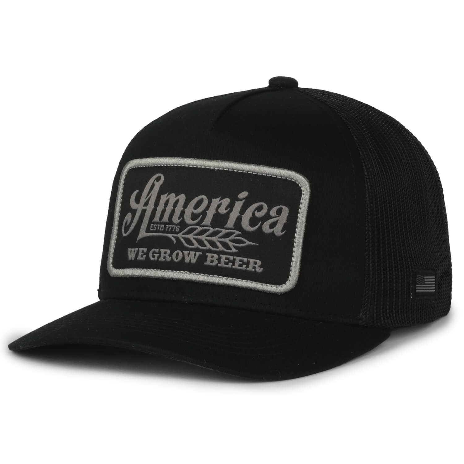 Rural Cloth We Grow Beer Hat Black