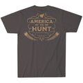 The Cluck Cluck Boom Tee by Rural Cloth is a super soft, dark-colored cotton T-shirt featuring a back graphic with 