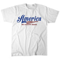 The Patriot Tee by Rural Cloth is a USA-made white T-shirt featuring 