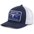 Bull Spurs Hat-Blue with White Mesh