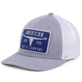 Bull Spurs Hat-Gray with Blue Patch