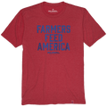 Farmers Feed America Tee - Heather Burgundy