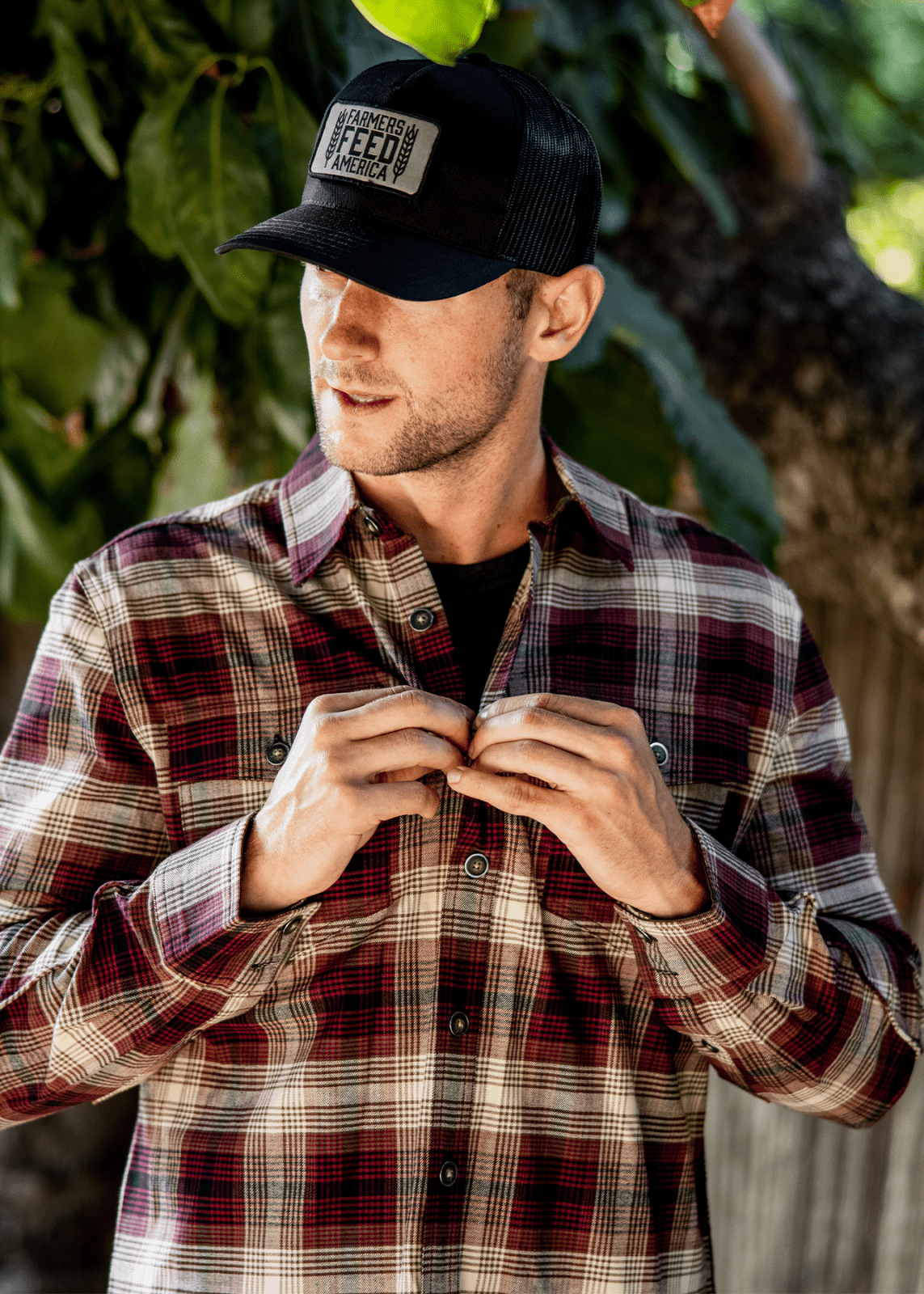 Men's Orange Flannel - Made from Highly Breathable Stretch Fabric